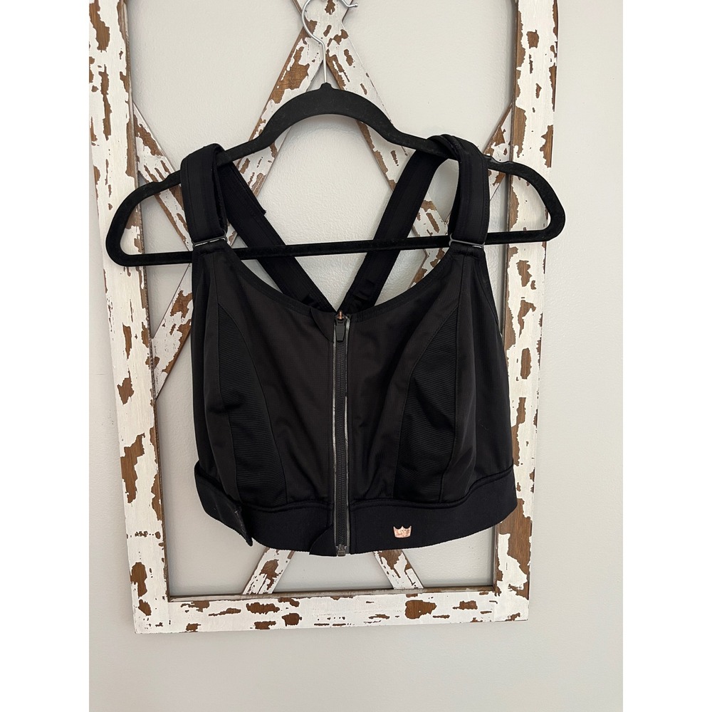 Shefit Women's Black High Impact Sports Bra Size 4 LUXE